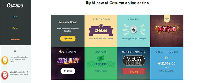 Казино Casumo 3