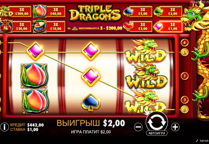 Игровой автомат Triple Dragons бесплатно