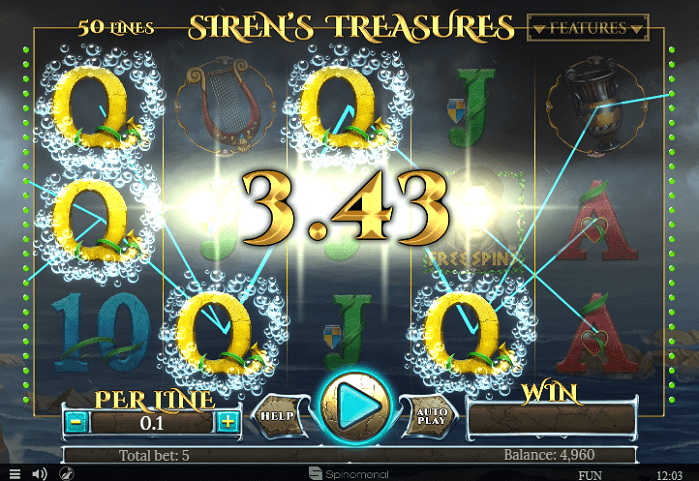 Игровой автомат Siren’s Treasures
